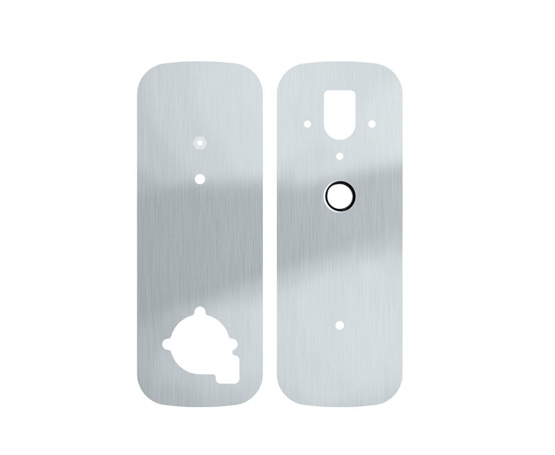 Lockly Smart Door Lock Cover Plate, Accessory for Lockly Smart Locks, Rust-Proof Stainless Steel for Hole Filler Plate - Satin Nickel (PGA006SN) - Image 1